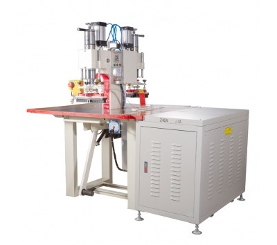 雙頭氣動(dòng)高周波機(jī)壓羽絨標(biāo)