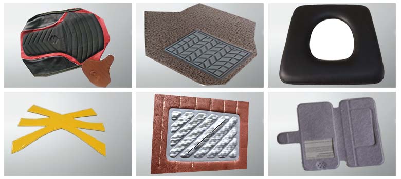 汽車(chē)腳墊壓花機(jī)樣品 汽車(chē)腳墊壓花機(jī)樣品