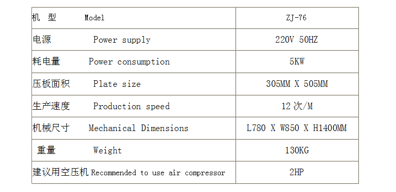 加大型吸塑封口機(jī)參數(shù) 加大型吸塑封口機(jī)參數(shù)